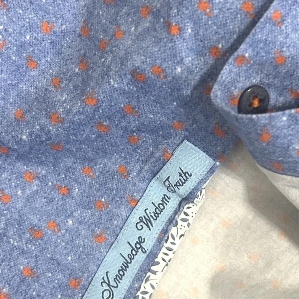 Robert Graham Shirt Men's XL Blue Long Sleeve Button-up Modern American‎